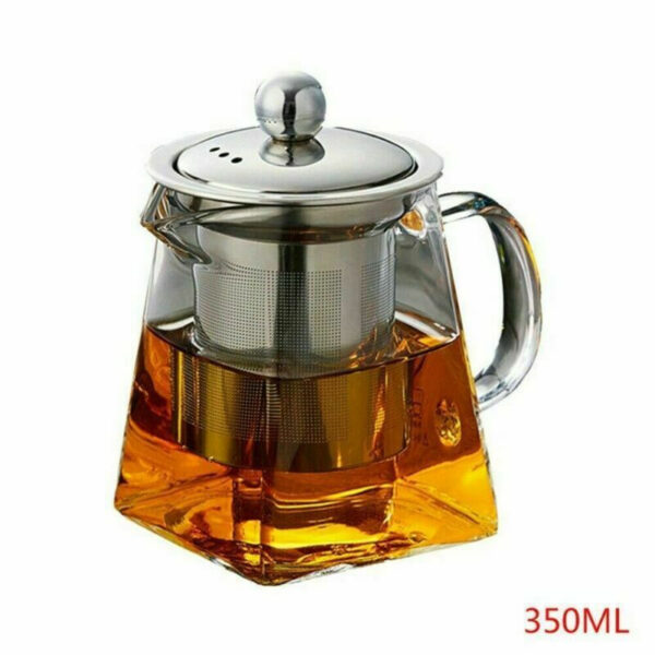 Heat-resistant Transparent Glass Teapot Pot - Image 2