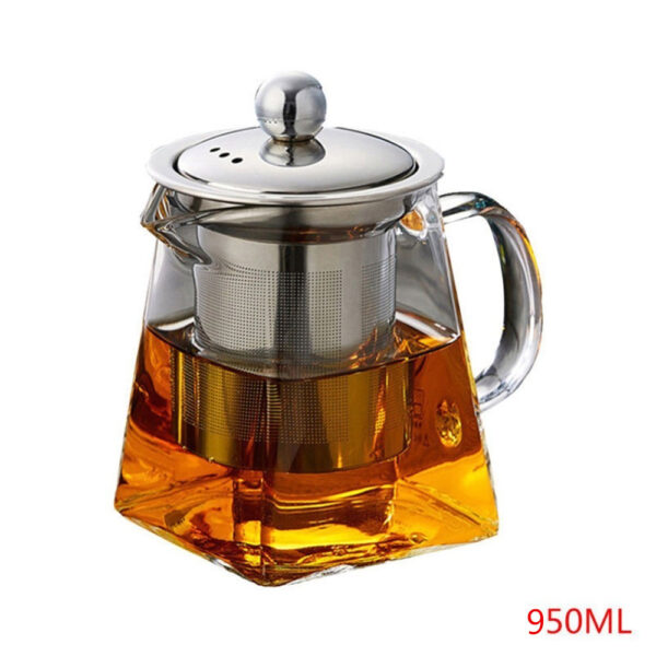 Heat-resistant Transparent Glass Teapot Pot - Image 7