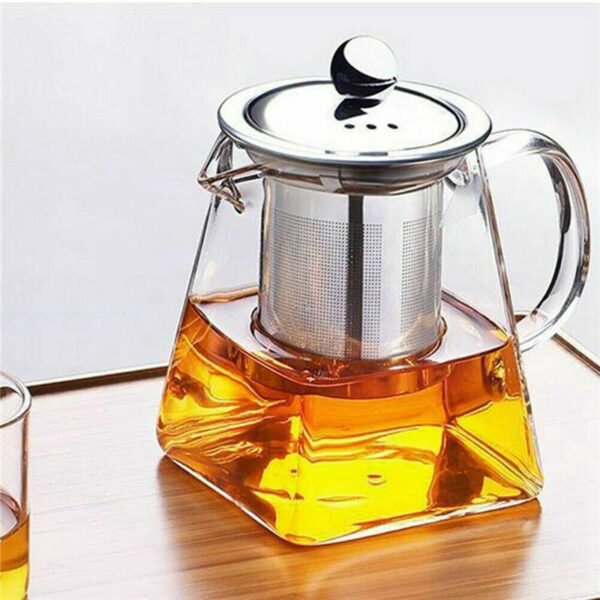 Heat-resistant Transparent Glass Teapot Pot - Image 5