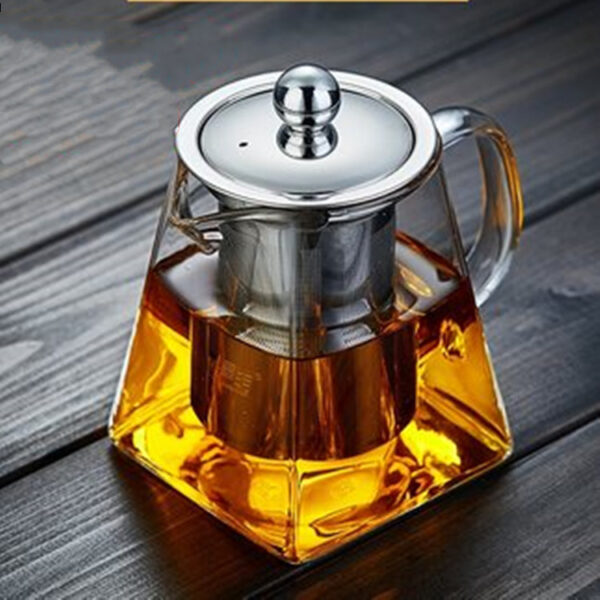 Heat-resistant Transparent Glass Teapot Pot - Image 8