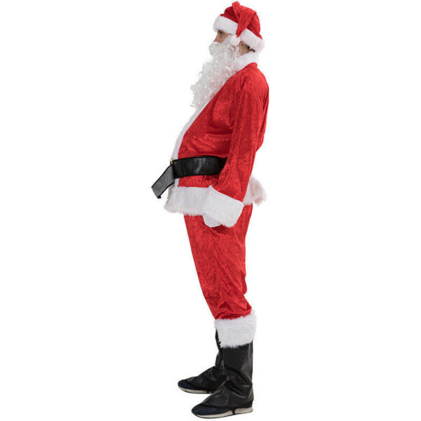 Plus Size Santa Claus Costume For Adults Men Women Christmas Carnival Cosplay Red Plus Size Suit Fancy Costumes - Image 2