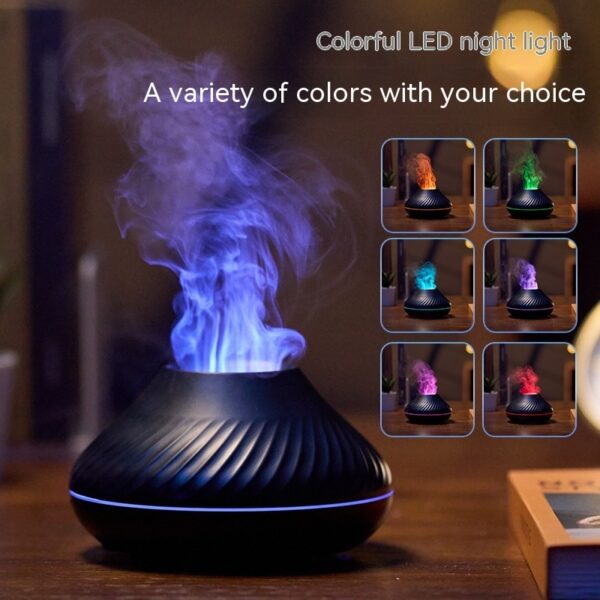 USB Household Small Colorful Flame Aroma Diffuser - Image 4