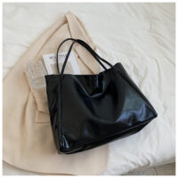 Fashion Handbag New Autumn And Winter Japanese And Korean Large Capacity Soft Leather Shoulder Bag Retro Casual Handbag - Image 3