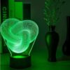 Twist Abstract LED 3D Night Light Touch Colorful Acrylic 3D Table Lamp Decoration Lighting Baby Sleeping Mood Lamp Best Gift - Image 2