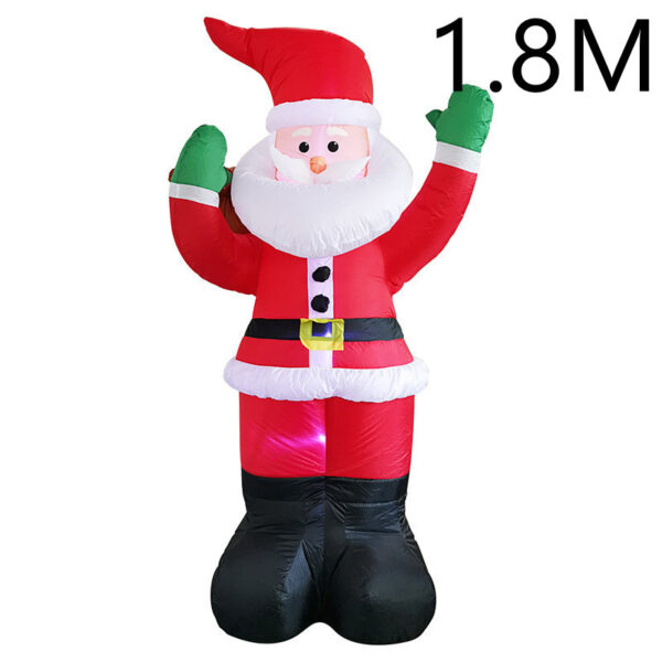 Christmas LED Lights Glowing Santa Tree Snowman Inflatable Doll Outdoor Yard Garden Decor - Image 5