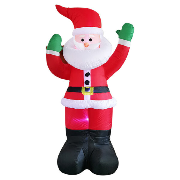 Christmas LED Lights Glowing Santa Tree Snowman Inflatable Doll Outdoor Yard Garden Decor - Image 8