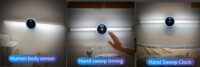 Smart Cabinet Light Clock Timing Sensor Light Removable LED Wardrobe Light Manual Sweep Switch Light - Image 3