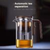 One Click Magnetic Teapot Separation Filtration Glass Tea Pot Wood Handle Tea Water Separation Inner Container Teapot - Image 10