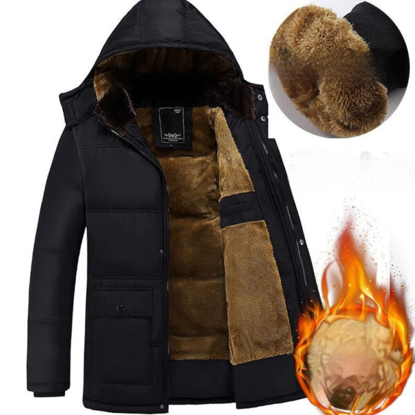 Middle-aged And Elderly Men's Cotton-padded Jacket - Image 4