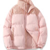 Contrast Color Fashion Loose Cotton Padded Jacket - Image 7
