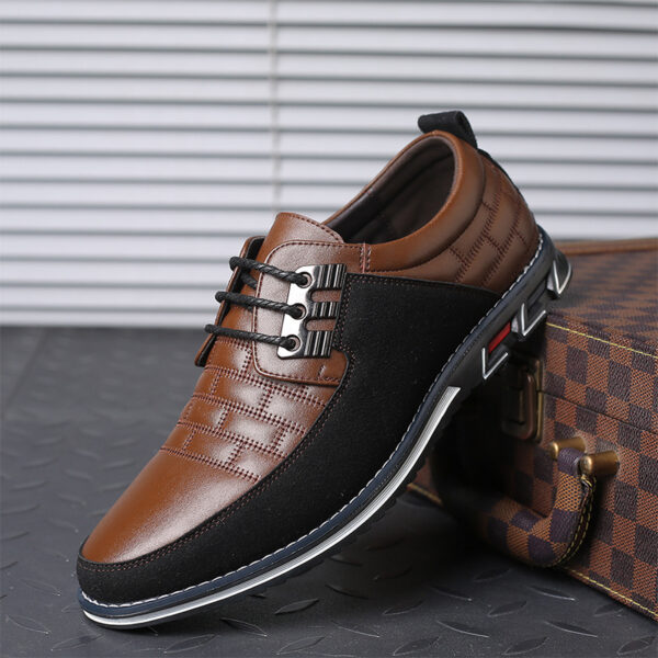 Casual Leather Shoes Men's Shoes British Shoes - Image 5