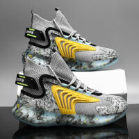 Men's Shoes Sports Shoes Coconut Casual High-top Plus Velvet Shoes Running Shoes - Image 2