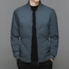 Fashion Down Jacket Winter Warm Baseball Jacket For Men Casual All-match Solid Color Coat - Image 10