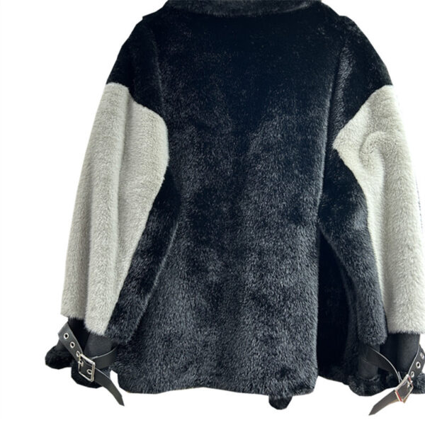 Fur Integrated Leisure Motorcycle Jacket Women - Image 4