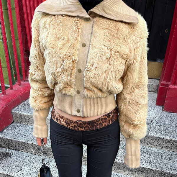 European And American Street Style Short Furry Coat - Image 2