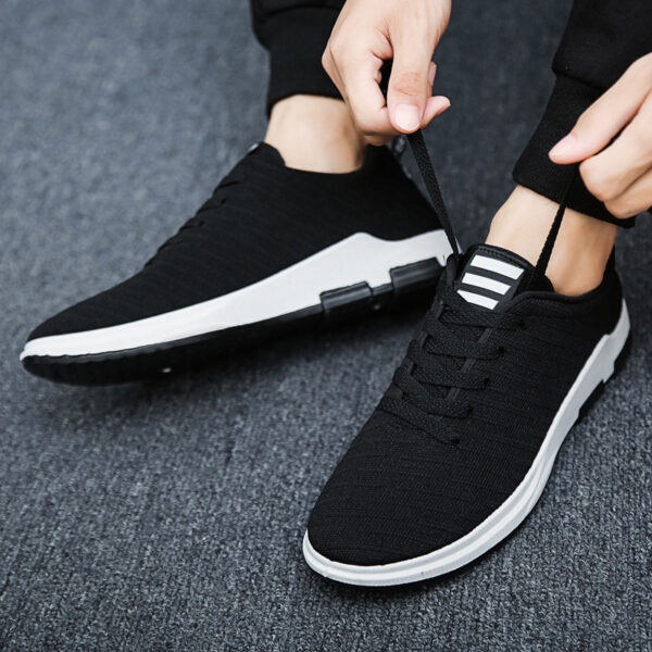 Lace-up Breathable Shoes, Light Sports Casual Shoes, Canvas Shoes, Shoes - Image 5