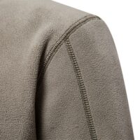 Fashion Personality Stand-collar Zippered Sweatshirt With Fleece Winter Casual Pullover Top Men's Clothing - Image 3
