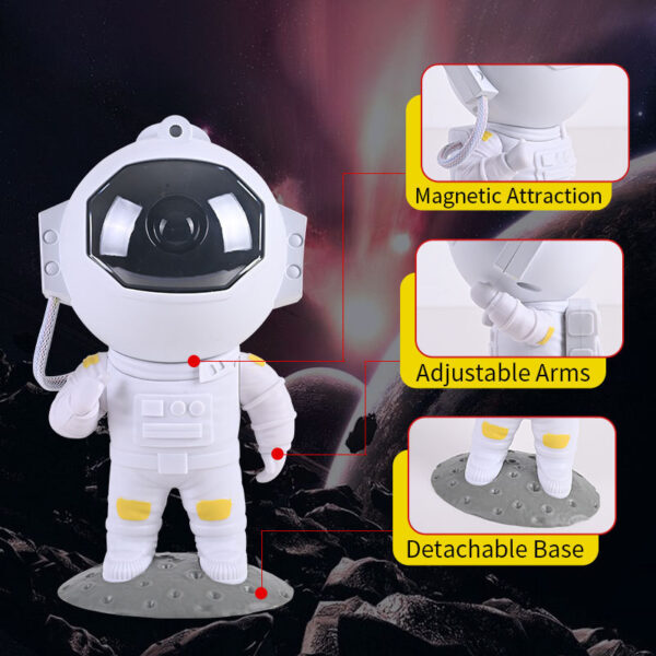 Galaxy Star Projector Starry Sky Night Light Astronaut Lamp Home Room Decor Decoration Bedroom Decorative Luminaires Gift - Image 8