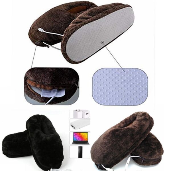 Warmer Heated-Slipper Electric-Feet Portable Winter Soft Home Usb-Pad Cold-Relief-Gift - Image 3