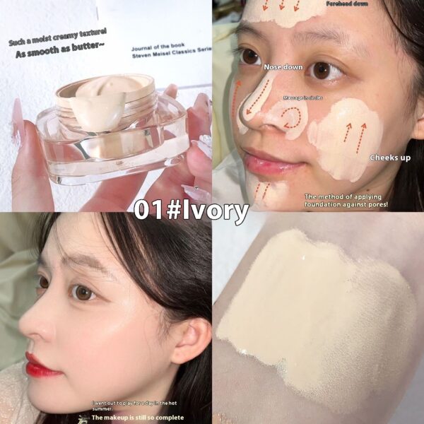 Cream Skin Foundation Cream Makeup Smear-proof Makeup Oil Controlling And Nourishing Concealer - Image 5