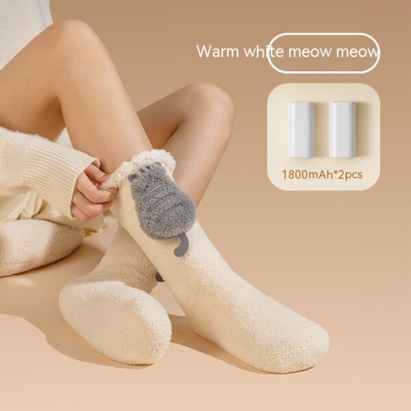 Smart Feet Warmer Electric Heating Socks Warm And Cute - Image 4