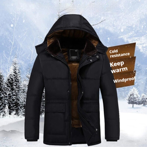 Middle-aged And Elderly Men's Cotton-padded Jacket - Image 2