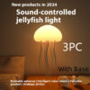 Jellyfish Mood Lamp LED Jellyfish Night Light Portable Jellyfish Lamp Jellyfish Decorations Smart Table Lamp For Bedside Desk - Image 2