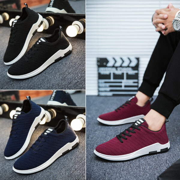 Lace-up Breathable Shoes, Light Sports Casual Shoes, Canvas Shoes, Shoes - Image 4