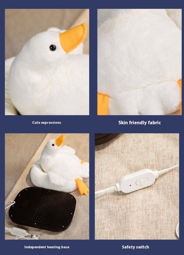 Cartoon Big Goose Feet Warmer Plug Electric Heating Detachable Winter Plush Warm Home - Image 8