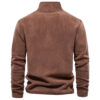 Fashion Personality Stand-collar Zippered Sweatshirt With Fleece Winter Casual Pullover Top Men's Clothing - Image 7