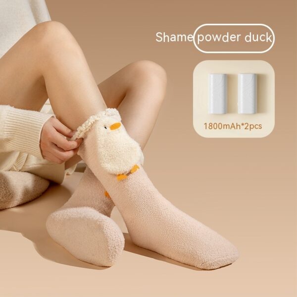 Smart Feet Warmer Electric Heating Socks Warm And Cute - Image 3