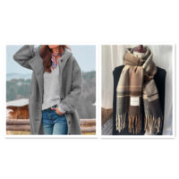 Women's Temperament Thickened Tweed Medium-length Trench Coat - Image 8