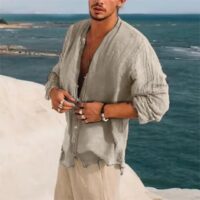 Half Sleeve Shirt Men's Clothing Handsome Trendy Casual - Image 9