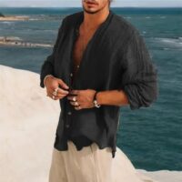 Half Sleeve Shirt Men's Clothing Handsome Trendy Casual - Image 7