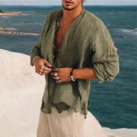 Half Sleeve Shirt Men's Clothing Handsome Trendy Casual - Image 6